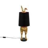 TABLELAMP HIDING RABBIT GOLD 75 - TABLE LAMPS